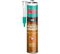 Клей монтажный Akfix 610 полиуретановый, 310 мл, прозрачный, выводится