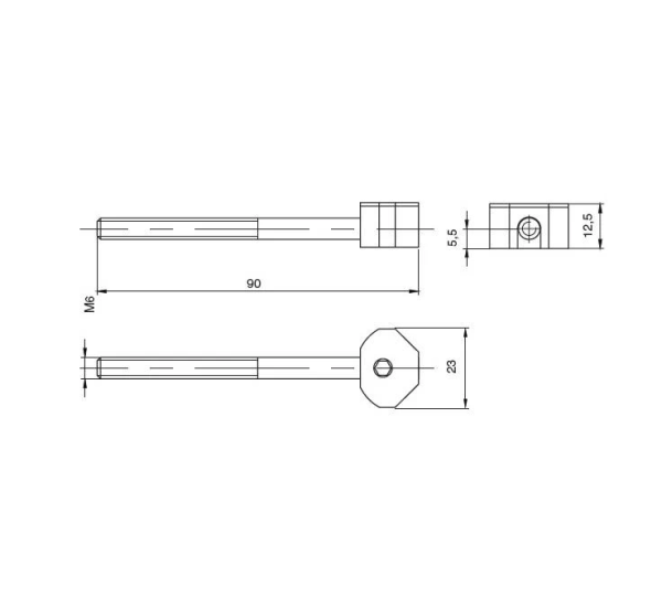 Стяжка каркаса UT Mini KD 6x90мм, отделка цинк